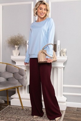 Костюм трикотажный Бергамо (голубой/бордо) К14654-10М