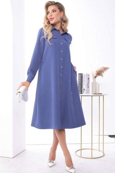 Платье "Мерион" П7316 (джинс)