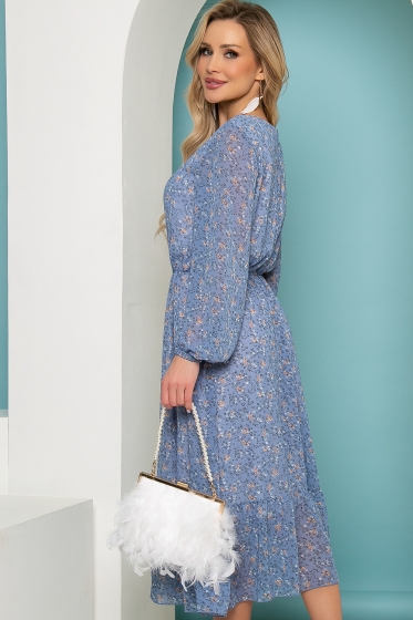 Платье "Фортуна" (синяя лазурь) П3452 capsule