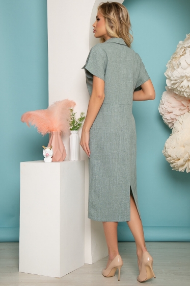 Платье "Эвелина" (олива) П3665