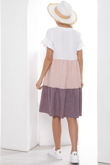 Платье Летний поцелуй (розовое) П10257