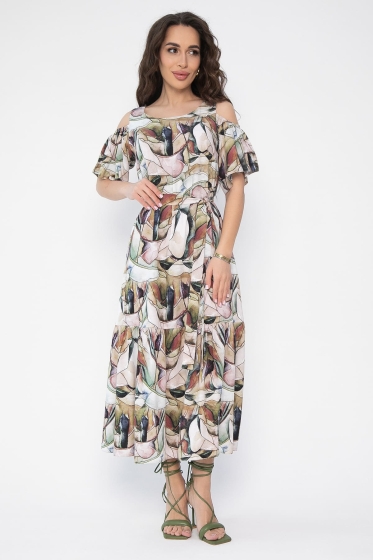 Платье Марианна (бежевое) П13594-5М