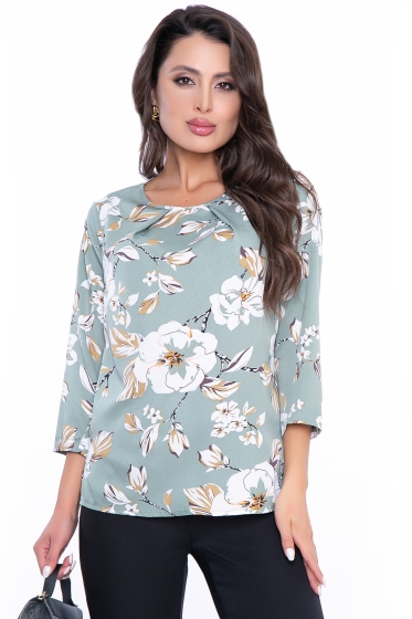 Блуза "Оливковая страсть" ХИТ Б3025