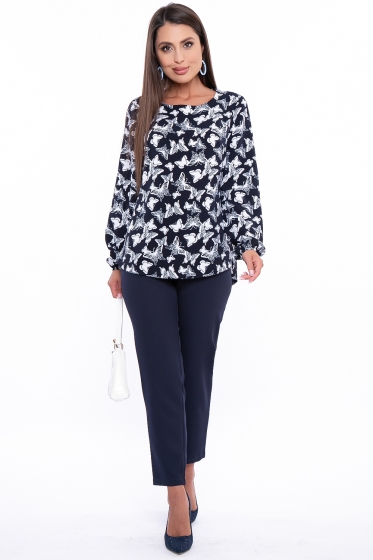 Блуза "Хлоя" (бабочки) Б2672