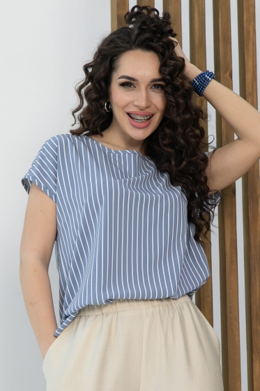 Блуза Покоряя сердца (джинс) Б13540-1М