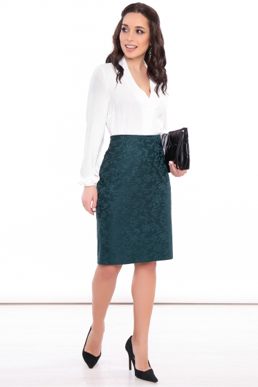Юбка "Альберта" (изумруд) Ю3241
