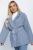 Пальто- пиджак (серо-голубое) П11549 Пальто- пиджак (серо-голубое) П11549