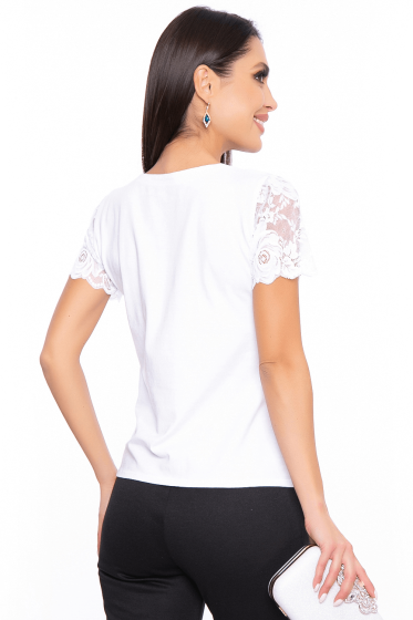 Блуза "Мечта кокетки" (белая) Б3461