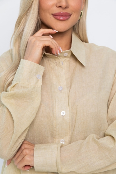 Рубашка Воздушное настроение (бежевая) Б13828-7М