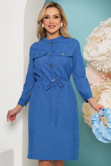 Платье "Сафари" (ярко-синее) П3459