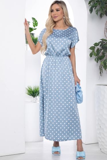 Платье Кейтлин голубое П10139