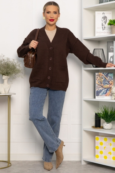 Кардиган Абелия (шоколад) Б14234-20М