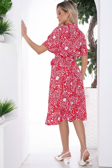 Платье Мода люкс красное П10085