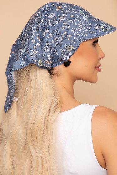 Косынка с козырьком (поляна, деним) КК42