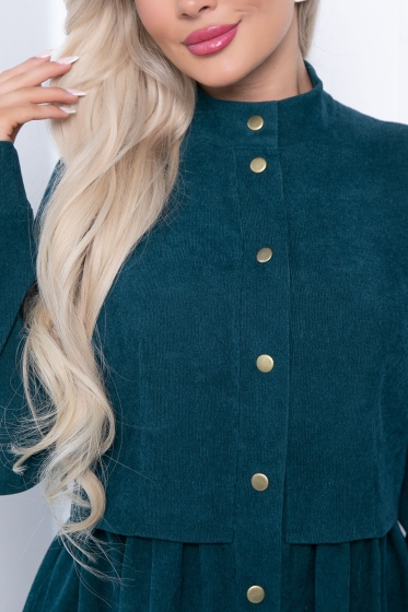 Платье "Муза" (изумруд) П4116