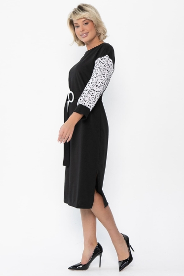 Платье Мисс Элегантность НЬЮ (черно-белое) П12764-18