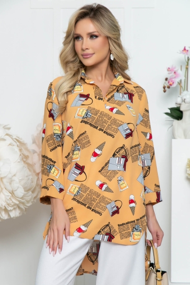 Рубашка "Классика времени" (персик) Б5321