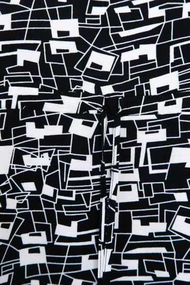 Платье Майя (черно-белое) П13911-3М