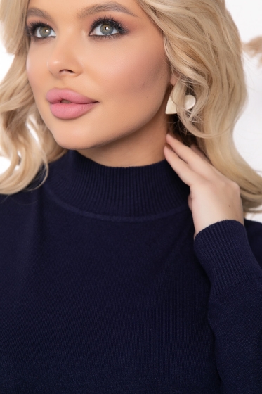 Водолазка Осенняя история (темно-синяя) Б14554-20М