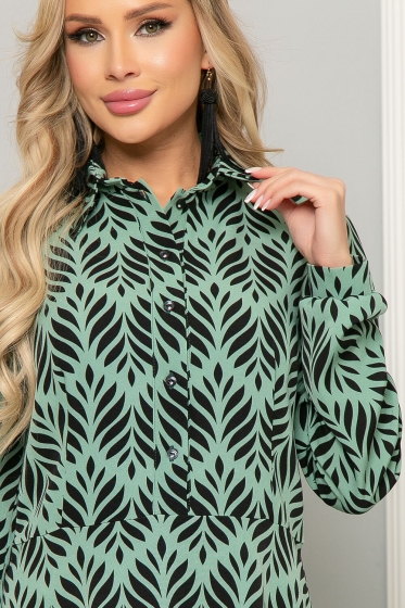 Платье "Невозможно устоять" (грин энд блэк) П4988