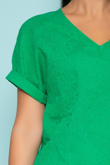 Блуза "Яркий сезон" (трава) Б3820