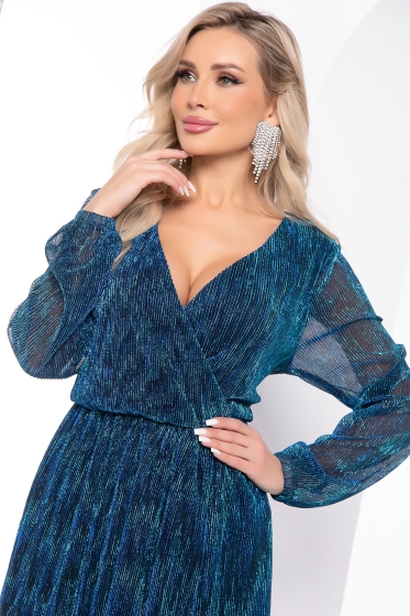 Платье "Млечный путь" (мерцающий синий) П7902