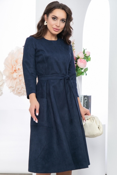 Платье "Верный выбор" (темно-синее) П5381
