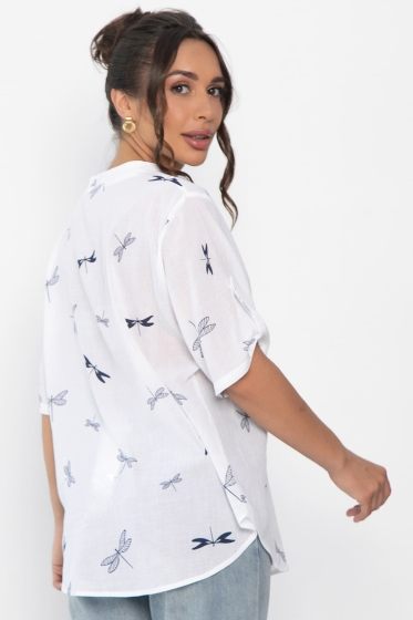 Блуза Флоретта (белая) Б13962-20М