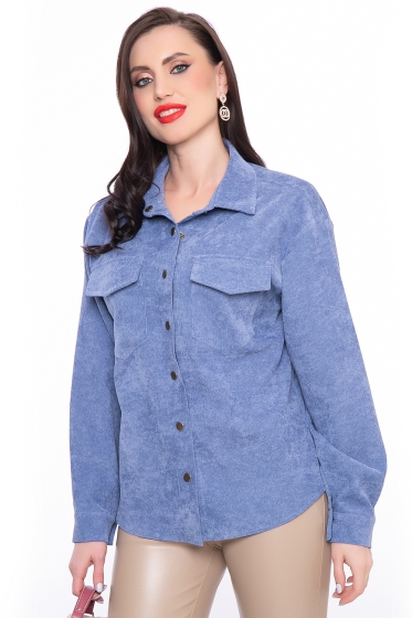 Рубашка "Будь в тренде" (джинс) Б3160
