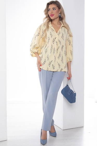 Блуза "Кейт" (светло-желтая) Б8669
