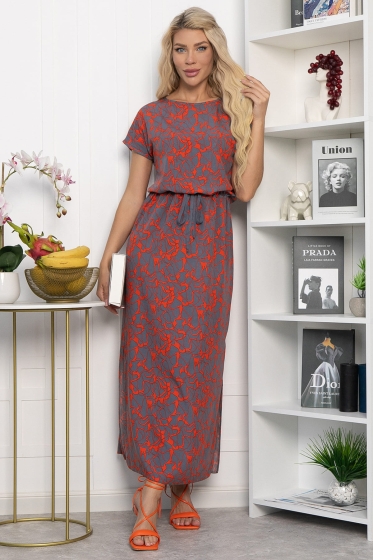 Платье Мэри (серое) П13881-12М