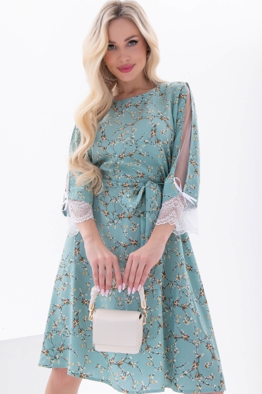 Платье "Яна" (полынь) П6015