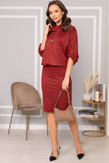 Платье "Антония" (темный терракот) П5035