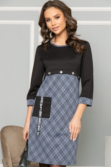 Платье "Love" (джинс) П5114