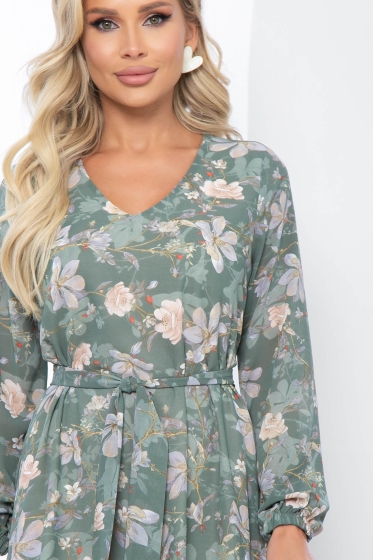 Платье "Волшебная история" (полынь) П5206