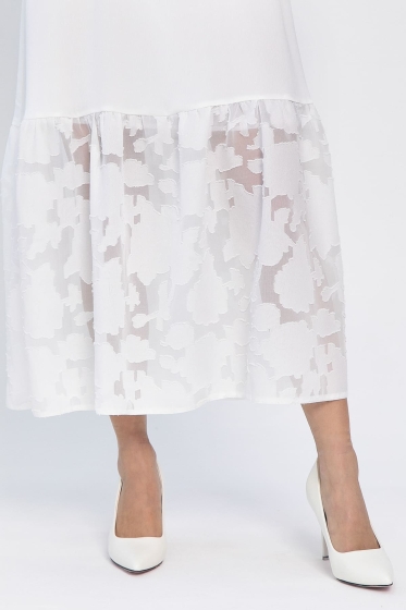 Платье Разбивая сердца (белое) П13350-7М