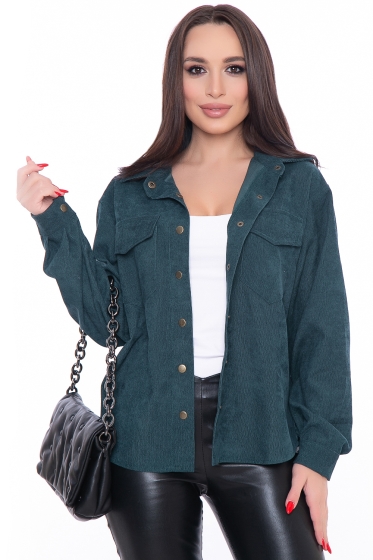 Рубашка "Будь в тренде" (изумруд) Б3162