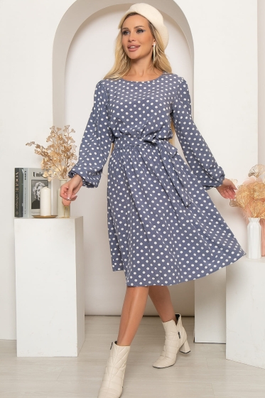 Платье "Анемона" (джинс) П4076