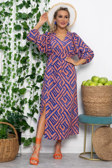 Платье Неповторимая (апельсин) П13643-33М