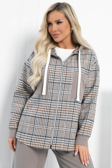 Рубашка Больше чем стиль (бежевая) Б12794М