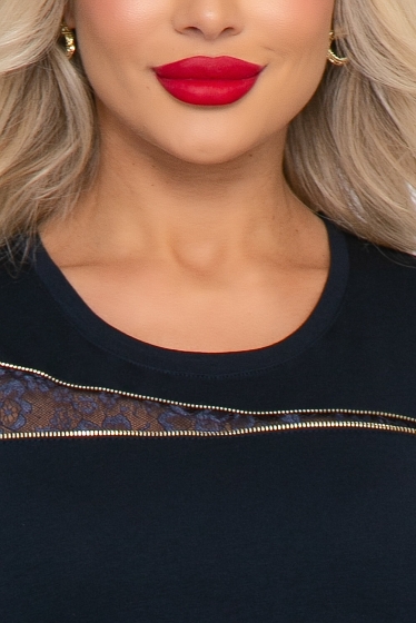 Лонгслив "Безупречный образ" (блю) Б4329