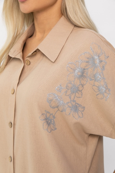 Платье Мирослава (бежевое) П13700-7М