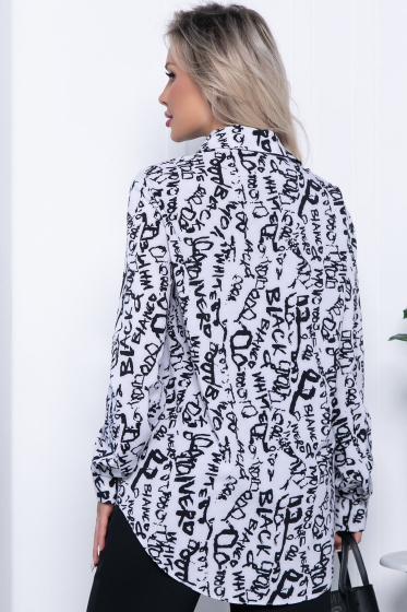 Рубашка "Алеста" Б7193 (надписи)