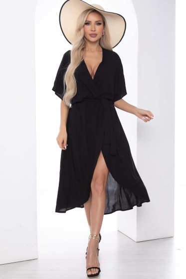 Парео Пляжный сезон (черное) П11768