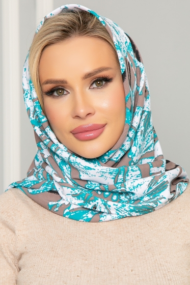 Косынка с подворотом (мятное какао) КП07