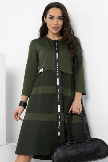 Платье Земфира (хаки) П11439