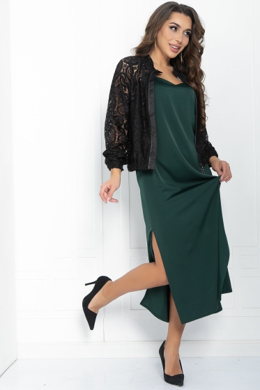 Бомбер Кружева (черный) Б11870