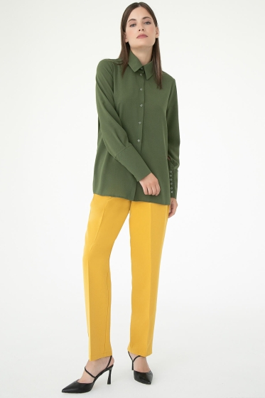 Блуза "Вернисаж" НЬЮ (хаки) Б7135