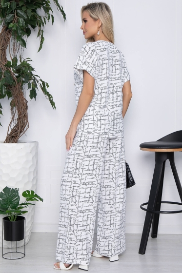 Костюм Почерк лета (белый) К10642