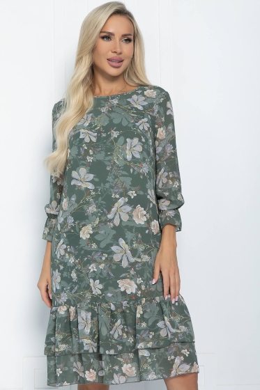 Платье Миссис (оливковое) П11280